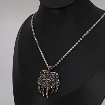 켈트족 무늬 클로 펜던트 목걸이 바이킹 실버 은