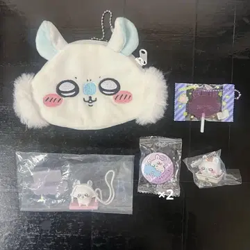 치이카와 모몽가 세트 파우치 캔뱃지 피규어