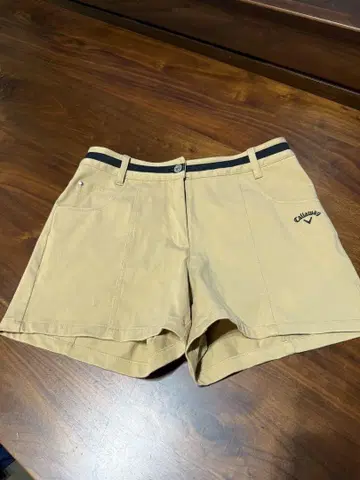 캘러웨이 여성용 골프 숏 팬츠 베이지