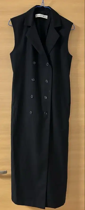 RANDEBOO 랑데부 길레트 롱 드레스 롱 베스트 블랙