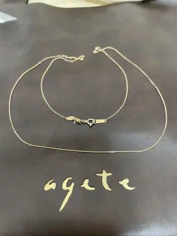 아가트 agete K10 이종류 체인 목걸이