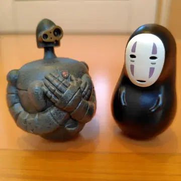 스튜디오 지브리 로봇 병사와 카오나시 기립 인형 세트