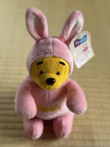 푸우 토끼 귀가 달린 봉제 인형