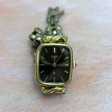CITIZEN 쿼츠 시계 블랙