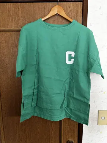Champion 그린 티셔츠 C 로고 19