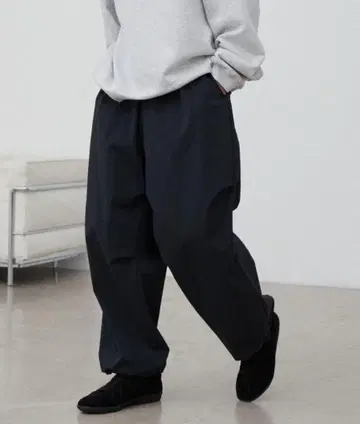 WYM LIDNM 트랙 와이드 이지 루즈 팬츠