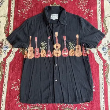 HOUSTON & CO. 알로하 셔츠 M 사이즈 블랙