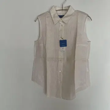 가마쿠라 셔츠 린넨 슬리브리스 셔츠 크림색 여성용 화이트 11호
