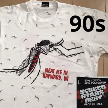 09 모기 모스키토 1991년 제작 빈티지 티셔츠 올 패턴