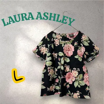 LAURA ASHLEY 로라 애슐리 플라워 프린트 반팔 셔츠 L