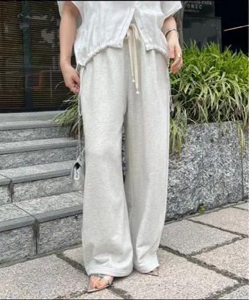 DOUDOU 드로스트 스웨트 팬츠
