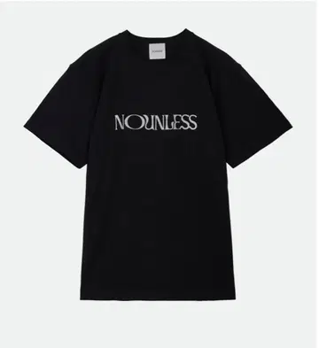 NOUNLESS 블랙 티셔츠