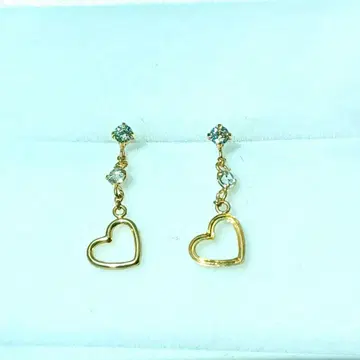 K10 하트 모양 귀걸이