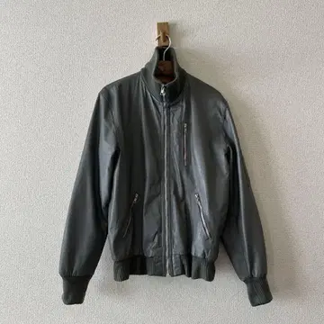 독일군 파이롯트 가죽 플라이트 자켓 그레이 M~L 상당