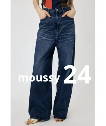 MOUSSY 하이 웨스트 배기 데님 24