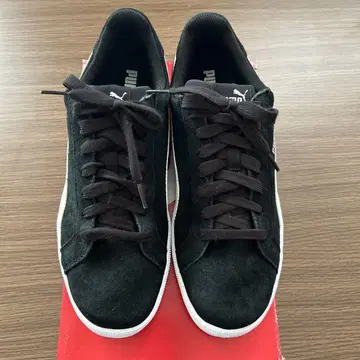 푸마 스웨이드 스니커즈 블랙 28.0cm