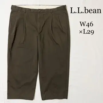 킹 사이즈 L.L.bean 엘엘빈 2턱 치노 팬츠 W46