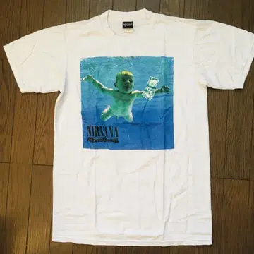 닐바나 Nirvana NEVERMIND L 밴딩 티셔츠 락 티셔츠