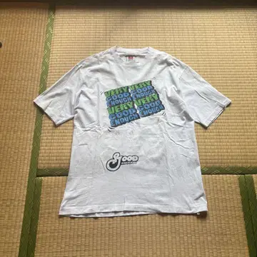 90s GOODENOUGH 명작 프린트 반팔 티셔츠 티셔츠 우라하라