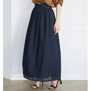 INED 레이스 개더 스커트