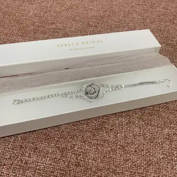 큐빅 지르코니아 웨딩 팔찌 로제 크리스탈 STELLA