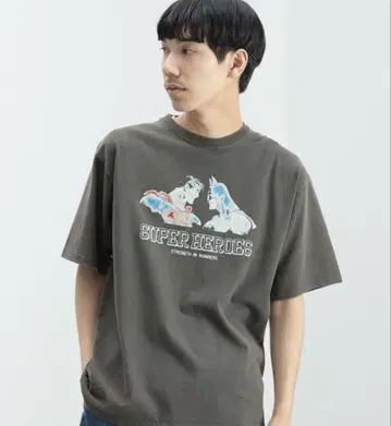 BEAMS 빔즈 히어로즈 저스티스 리그 그래픽 티셔츠 L