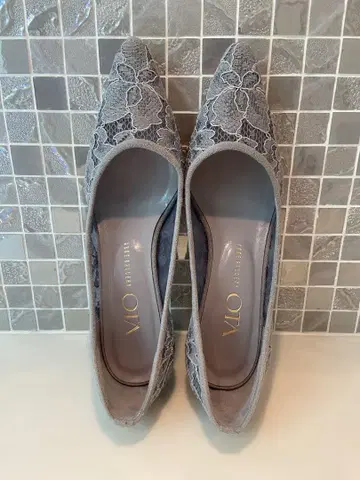 shoegallery OTA 레이스 하이힐 펌프스 (22.5cm)