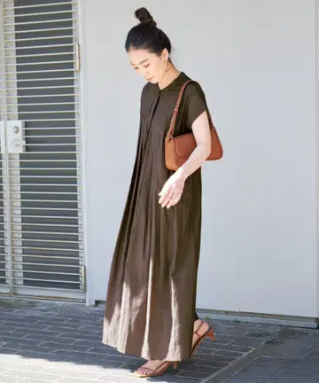 Simplicite B.C STOCK 보일 원피스 브라운