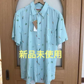 미사용 새상품 살바도르 알로하 셔츠 잉꼬 패턴