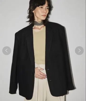 todayful Boyfriend Linen Jacket 블랙 38