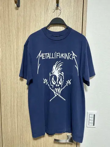 METALLICA 90s 티셔츠 빈티지 네이비 메탈리카