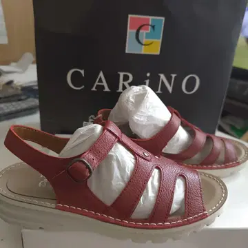 CARiNO Pixie 빨간색 샌들 23.0