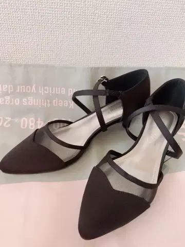 Thevon 포멀 시어 메쉬 절개 펌프스 L 블랙
