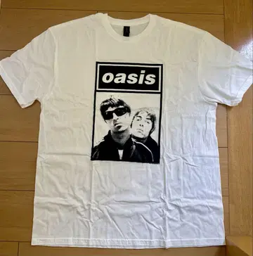 oasis 프린트 티셔츠 XL 화이트