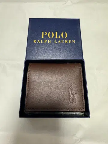 새상품 POLO 폴로 랄프 로렌 코인 케이스 브라운