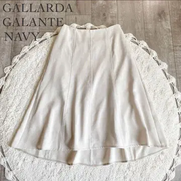 GALLARDA GALANTE NAVY 플레어 스커트 사이즈 0 아이보리