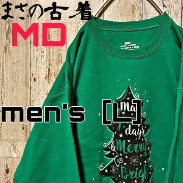 [MD] 트리 프린트 맨투맨 men's [L] 그린