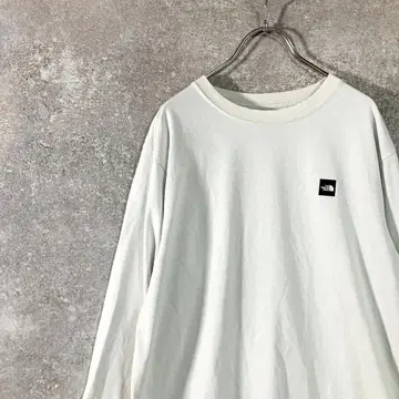 THE NORTH FACE 롱 슬리브 티셔츠 라이트 블루 크루넥