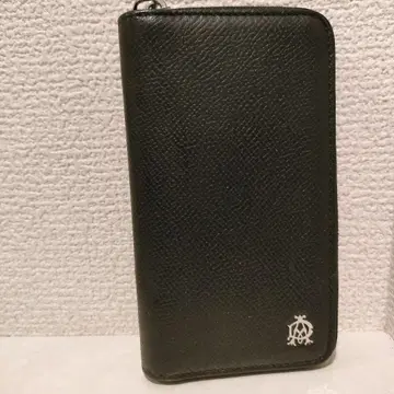 던힐 dunhill 가죽 블랙 키케이스 지퍼식
