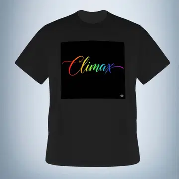 Climax 티셔츠 by Yuna 블랙