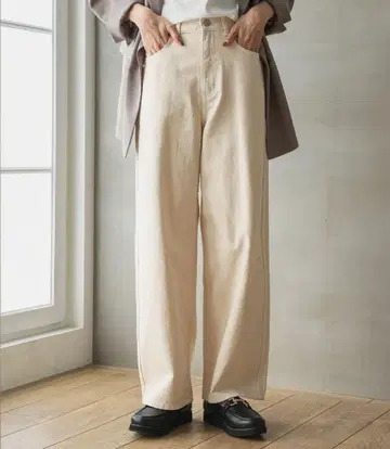 글로벌 워크 GOOD 데님 배기 팬츠 L 사이즈