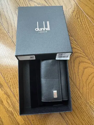 던힐 블랙 가죽 키 케이스 새상품급