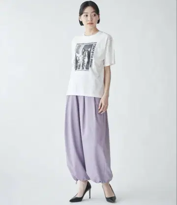 미사용 새상품 BEATRICE 라벤더 파라슈트 팬츠