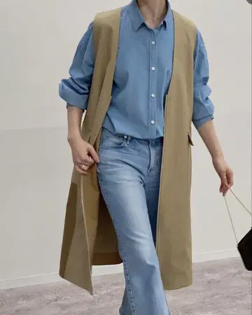 Spick&span 베이지 베스트 스타일 베스트