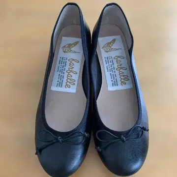 파르팔레 스무스 소재 3cm 힐 발레 슈즈 블랙 24cm