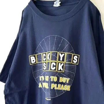 포트&컴퍼니 BCKYSSCK 티셔츠 L 네이비 컬러 구제 의류