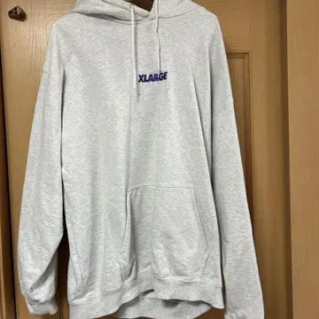 XLARGE 그레이 후드 부착 후드티