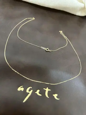 아가트 agete K10 심플 체인 목걸이