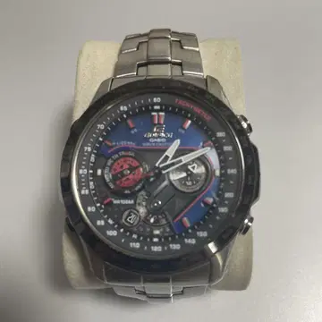 CASIO EDIFICE 전파 솔라 손목시계 파랑/블랙