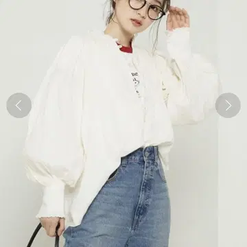 FREAK'S STORE 프릭스스토어 인도 프릴 핀턱 블라우스